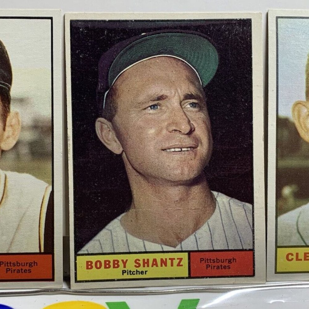 3- high grade! 1961 Topps Baseball Pittsburgh Pirates card lot #22, #379, #1